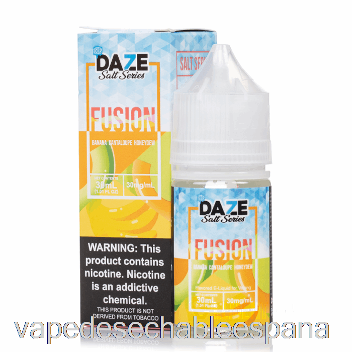 Vape España Helado De Plátano Melón Melón Dulce - 7 Daze Fusion Salt - 30ml 30mg